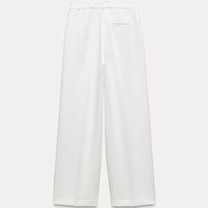 Zara High Waist Wide Leg White Pants. Size XS